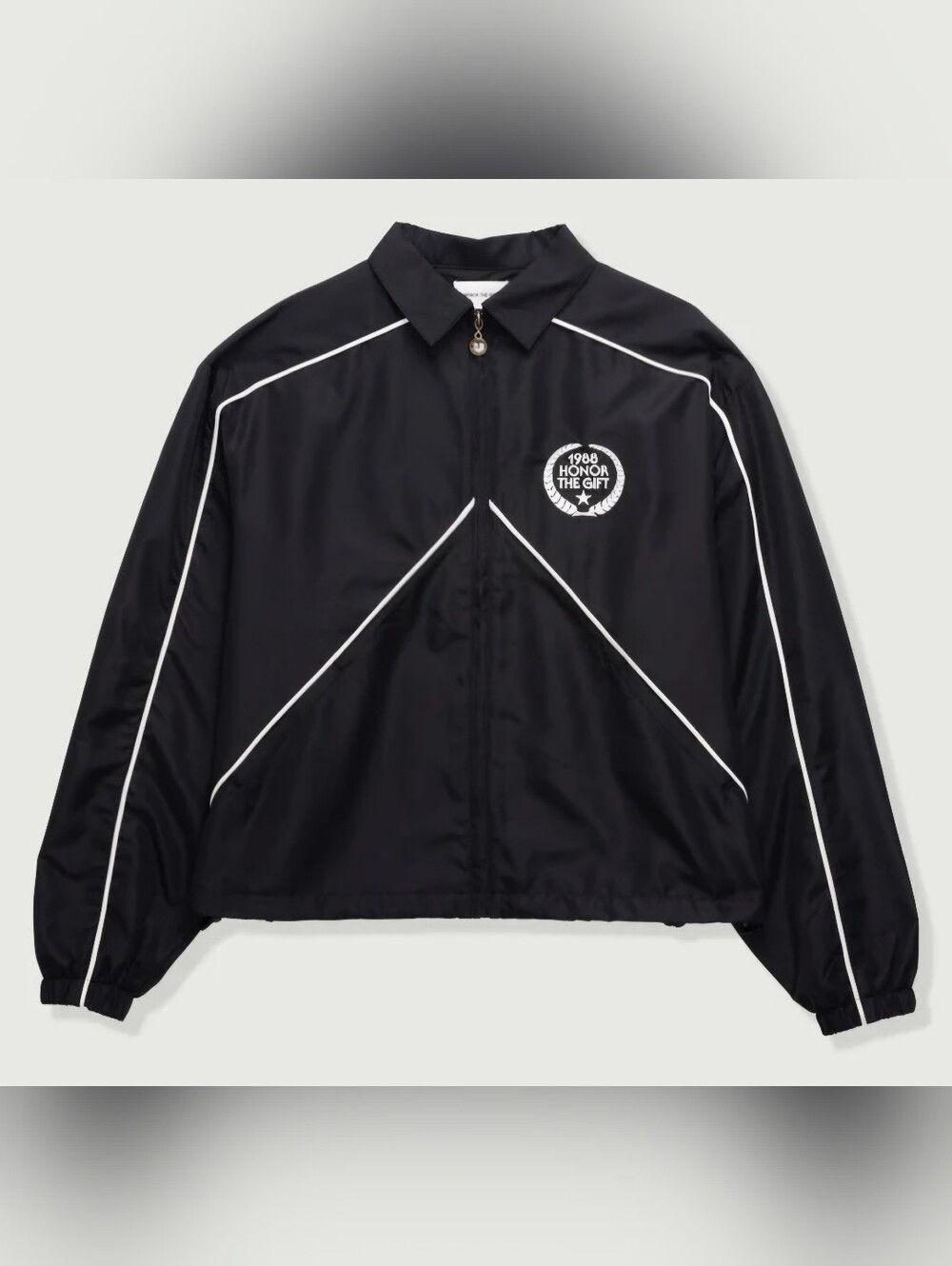 NEW!!! HONOR THE GIFT Honeycomb Ripstop Track Jacket - Black, S & XL